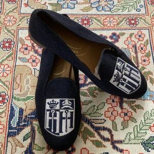 Stubbs & Wootton Navy Crest Loafer Women’s 6